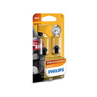 Лампа автомобильная Philips Black, BAX, 12В, 1.2 Вт, (BAX8.3s/1.35), набор 2 шт, 12597B2