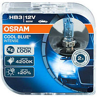 Лампа автомобильная Osram Cool Blue Intense, HB3, 12 В, 60 Вт, набор 2 шт, 9005CBI-HCB