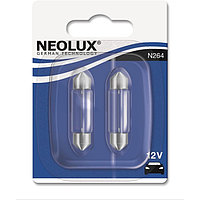Лампа автомобильная NEOLUX, T10.5, 12 В, 10 Вт, (SV8,5-41/11), набор 2 шт, N264-02B