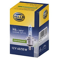 Лампа автомобильная Hella Chrome Top 2.0, H4, 12 В, 60/55 Вт, 8GJ 002 525-981