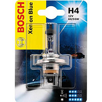 Лампа автомобильная Bosch Xenon Blue, H4, 12 В, 60/55 Вт, 1987301010