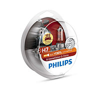 Лампа автомобильная Philips X-tremeVision G-force +130%, H7, 12В, 55Вт, 2 шт, 12972XVGS2