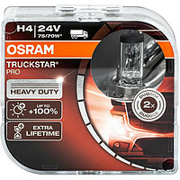 Лампа автомобильная Osram Truckstar Pro, H4, 24 В, 75/70 Вт, набор 2 шт, 64196TSP-HCB