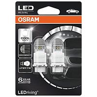Лампа светодиодная OSRAM 12 В, 1,42/0,54 Вт, P27/7 Вт, 6000K, 3557СW-02B, 2 шт