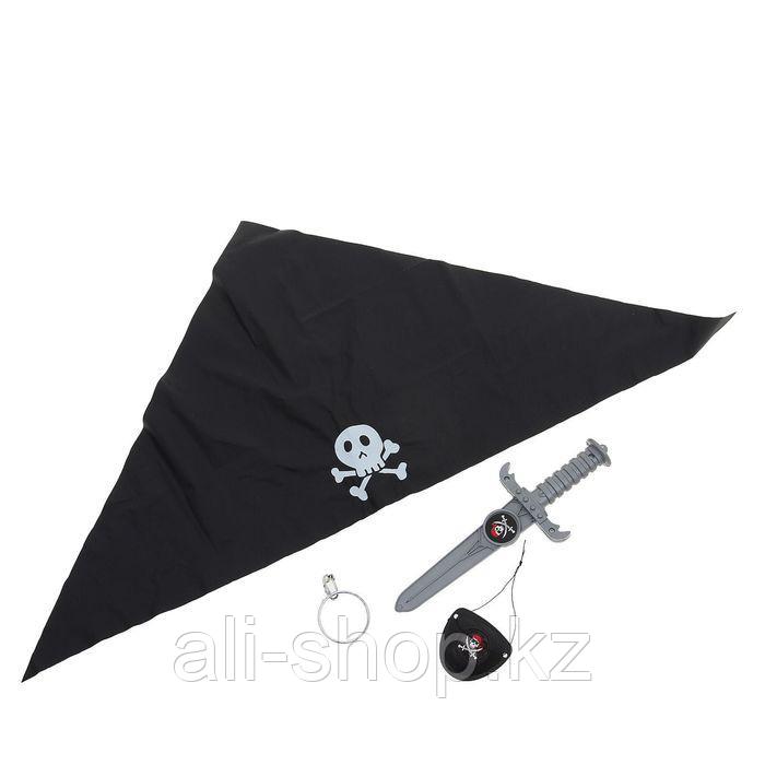 Набор пирата «Черная бандана», 4 предмета - фото 1 - id-p113475843