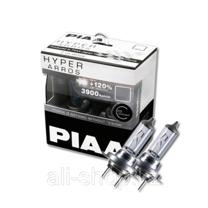 Лампа автомобильная PIAA HYPER ARROS 3900K, H7, 12В, 55 Вт, 2 шт, HE-903-H7 - фото 1 - id-p113474709
