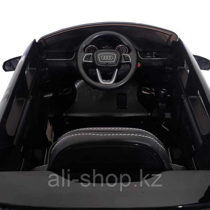 Электромобиль AUDI Q7, EVA колёса, кожаное сиденье, цвет чёрный глянец - фото 6 - id-p113475866