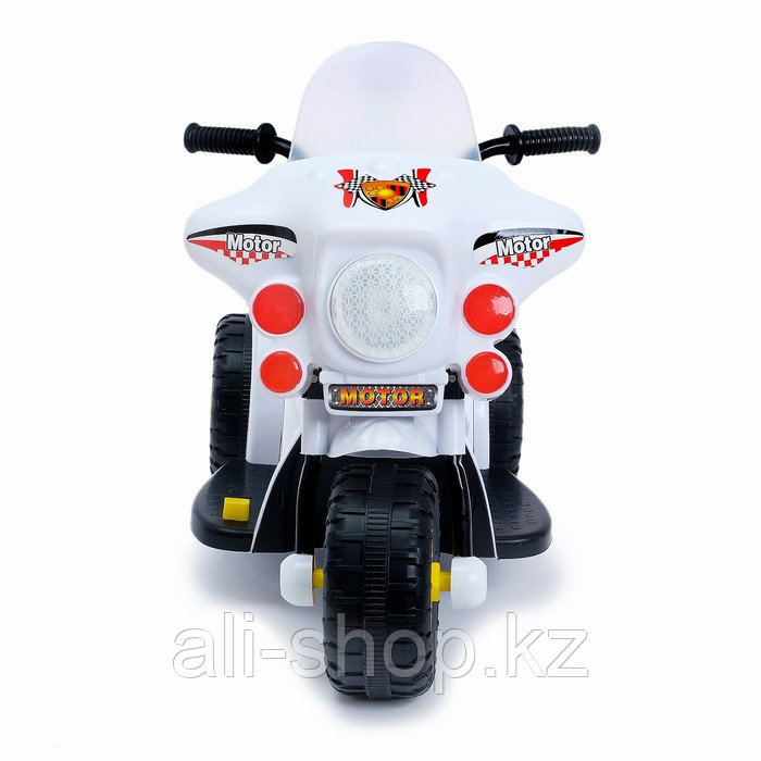 Детский электромобиль «Мотоцикл шерифа», цвет белый - фото 7 - id-p113475902