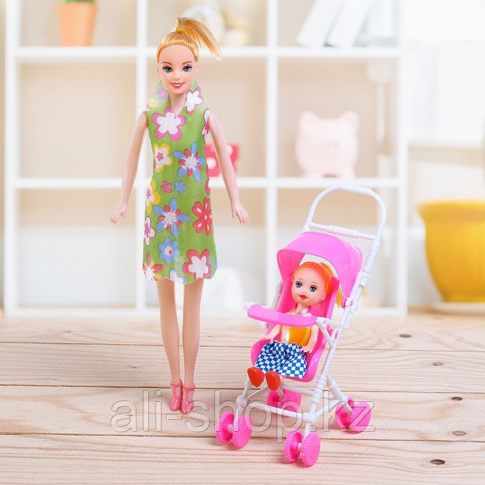 Кукла-модель «Мама с дочкой» с коляской, МИКС - фото 6 - id-p113476022
