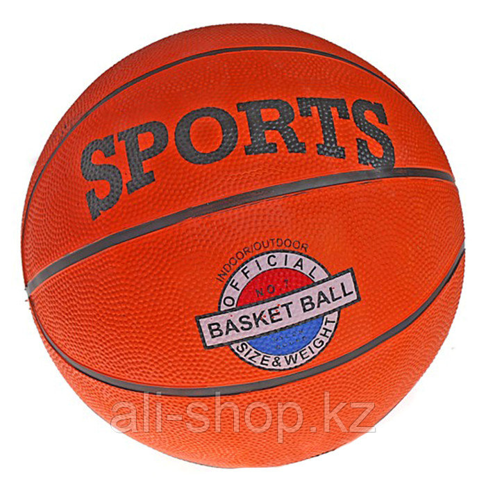 Мяч баскетбольный, PVC, размер 7, PVC, бутиловая камера, 530 г - фото 1 - id-p113476821