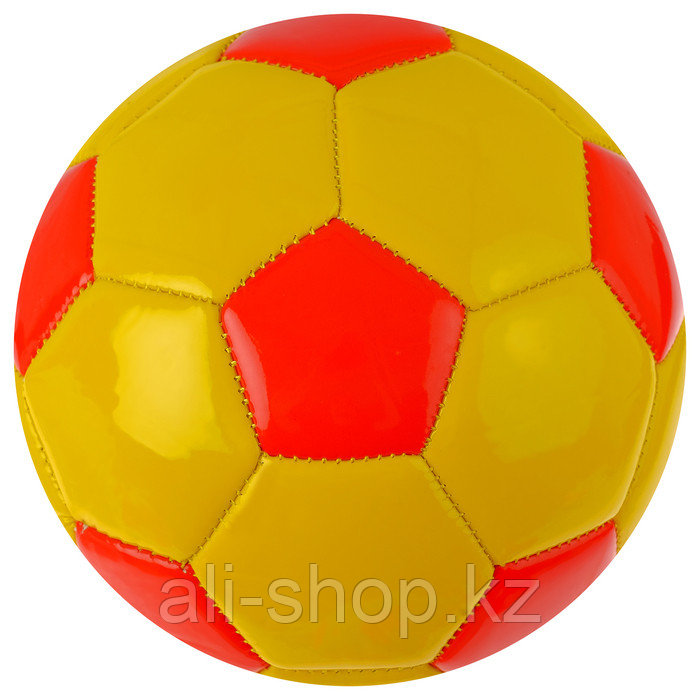 Мяч футбольный, размер 2, машинная сшивка, 2 подслоя, PVC, цвета МИКС - фото 4 - id-p113476838