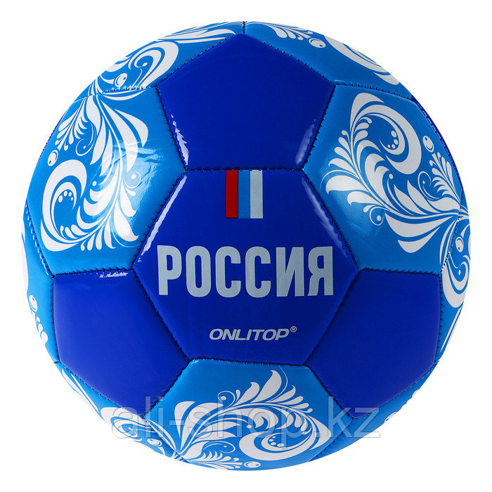 Мяч футбольный ONLITOP «Россия», размер 5, PVC, резиновая камера, 340 г - фото 1 - id-p113476896