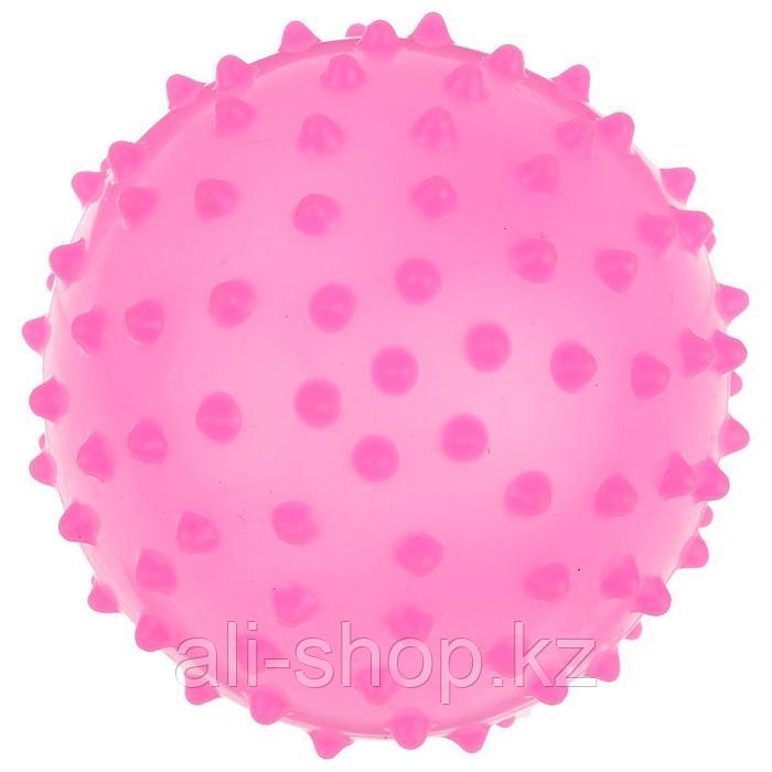 Мячик массажный, матовый пластизоль d=10 см, 22 г, цвета МИКС - фото 2 - id-p113475572