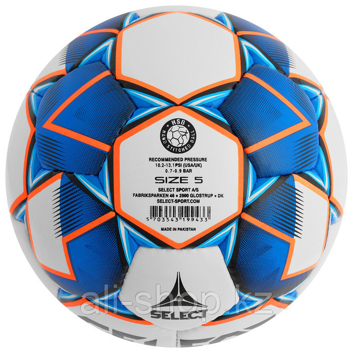 Мяч футбольный SELECT Diamond, размер 5, IMS, TPU, ручная сшивка, 32 панели, 3 подслоя, 810015-002 - фото 2 - id-p113476978