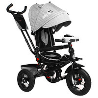 Велосипед трёхколёсный Micio Comfort Plus, надувные колёса 12"/10", цвет серый