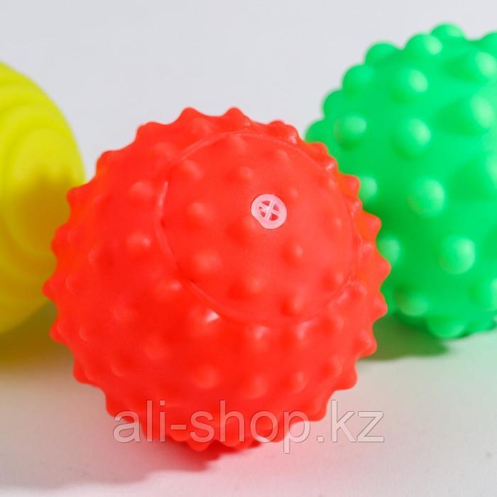 Подарочный набор развивающих, массажных мячиков «Фруктовая тусовка», 3 шт - фото 3 - id-p113477039