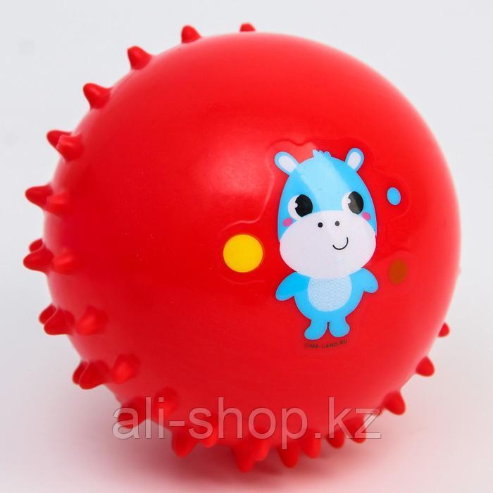 Развивающий массажный мячик «Бегемотик», мягкий, d = 8 см, цвет МИКС - фото 2 - id-p113477763
