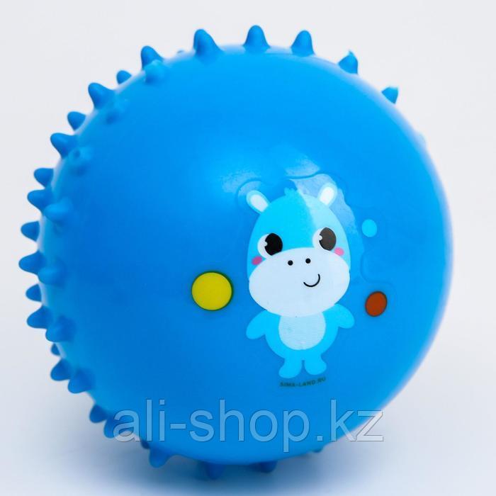 Развивающий массажный мячик «Бегемотик», мягкий, d = 8 см, цвет МИКС - фото 4 - id-p113477763