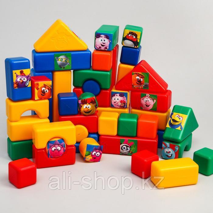 Набор цветных кубиков, "Смешарики", 60 элементов, кубик 4 х 4 см - фото 1 - id-p113476220