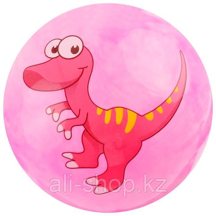 Мяч детский «Динозаврики», d=25 см, 60 г, цвет розовый - фото 6 - id-p113477060
