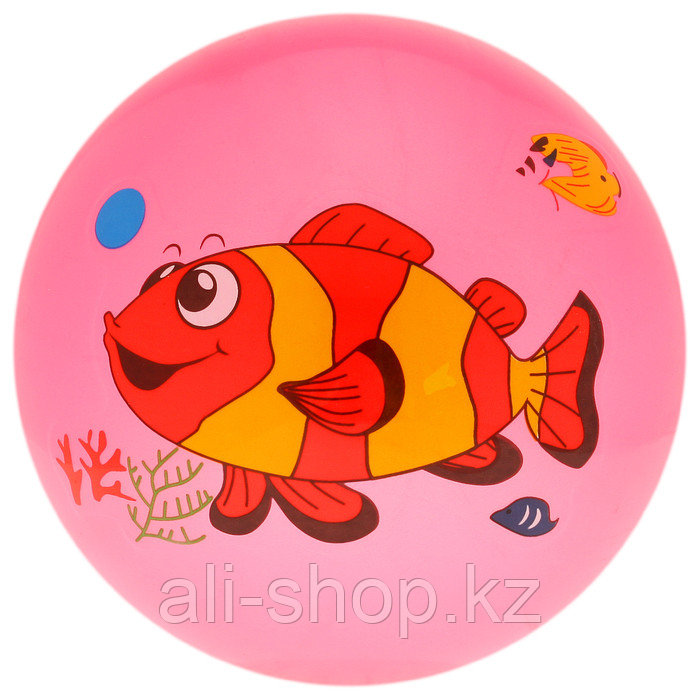 Мяч детский «Дельфинчики», d=25 см, 60 г, цвет розовый, принт МИКС - фото 6 - id-p113477107