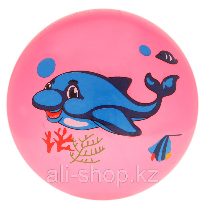 Мяч детский «Дельфинчики», d=25 см, 60 г, цвет розовый, принт МИКС - фото 8 - id-p113477107