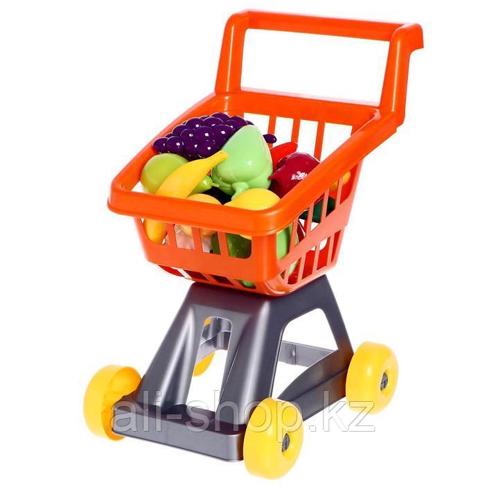 Тележка для супермаркета с фруктами и овощами, цвета МИКС - фото 1 - id-p113476299