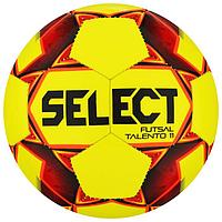 Мяч футзальный SELECT Futsal Talento 11, размер Jr, 32 панели, ТПУ, машинная сшивка, цвет жёлтый/кра ...