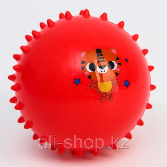 Развивающий массажный мячик «Тигра», мягкий, цвет МИКС, d=8 см - фото 4 - id-p113477911
