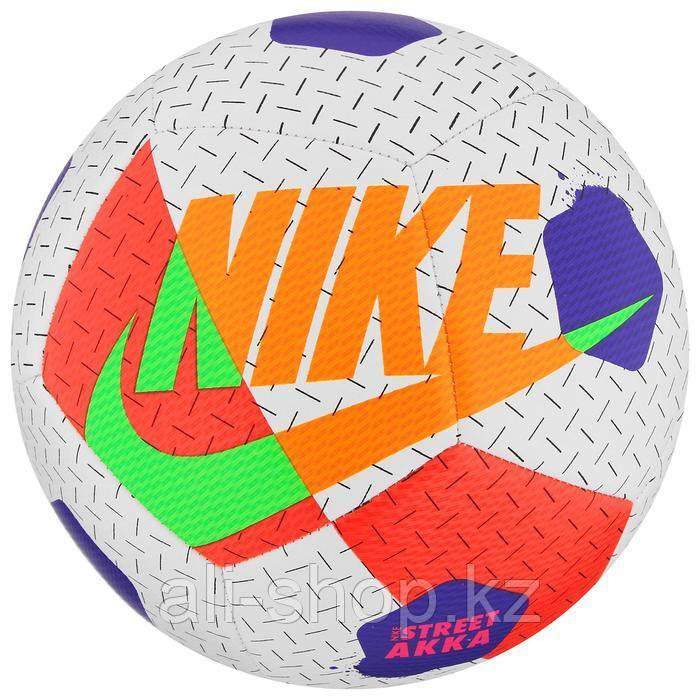 Мяч футзальный NIKE Street Akka, размер 4, 12 панелей, ПУ, резина, машинная сшивка, цвет белый/красн ... - фото 1 - id-p113477927