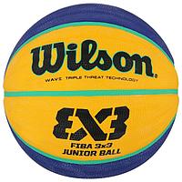 Мяч баскетбольный WILSON FIBA3x3 Replica, размер 5, резина, цвет жёлтый/синий