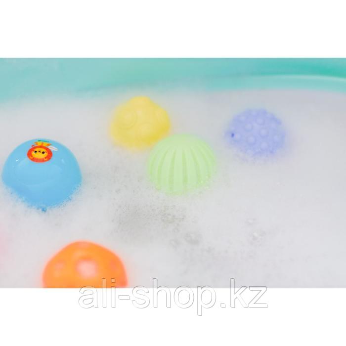 Набор развивающих тактильных мячиков для ванны с пищалкой 5шт «Животные», 7 см - фото 7 - id-p113478000