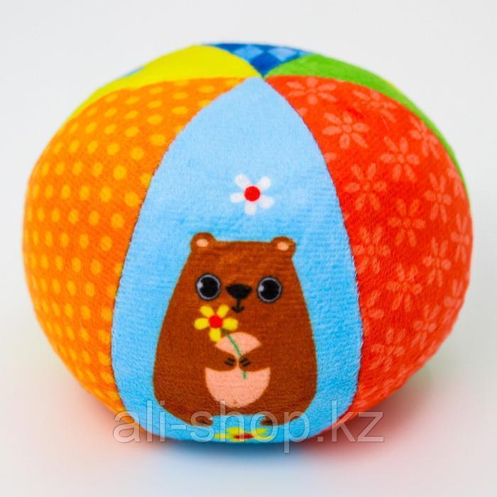 Мягкий развивающий мячик в подарочной коробке «Лесные животные» - фото 3 - id-p113478023