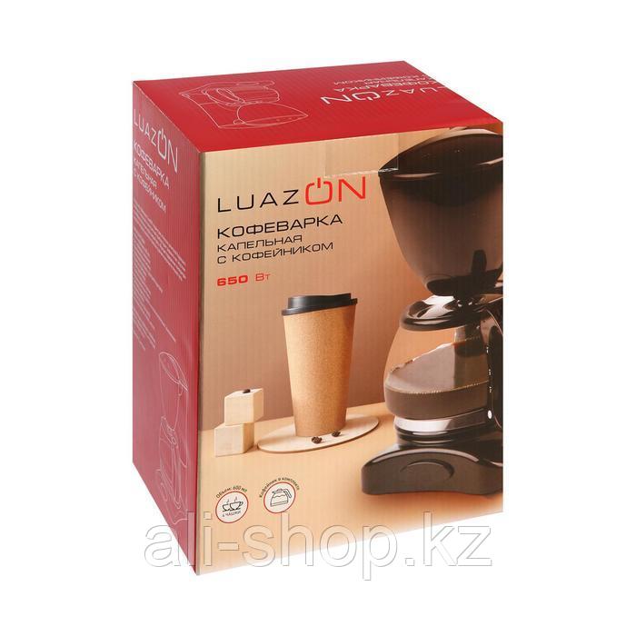 Кофеварка LuazON LKM-651, капельная, 0.6 л, 650 Вт, чёрная - фото 6 - id-p113478777