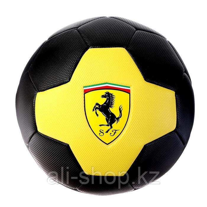 Мяч футбольный FERRARI р.5, PVC, цвет жёлтый/черный - фото 1 - id-p113477373