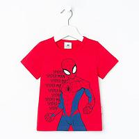 Футболка MARVEL "Spider man hero", рост 110-116 (32), красный