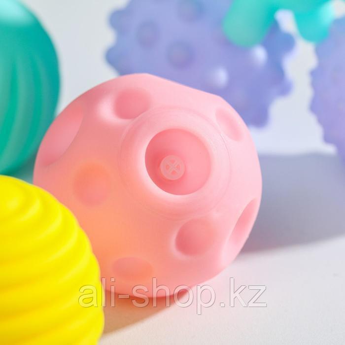 Подарочный набор развивающих мячиков "Розовая елочка" 6 шт. цвет МИКС - фото 3 - id-p113478159