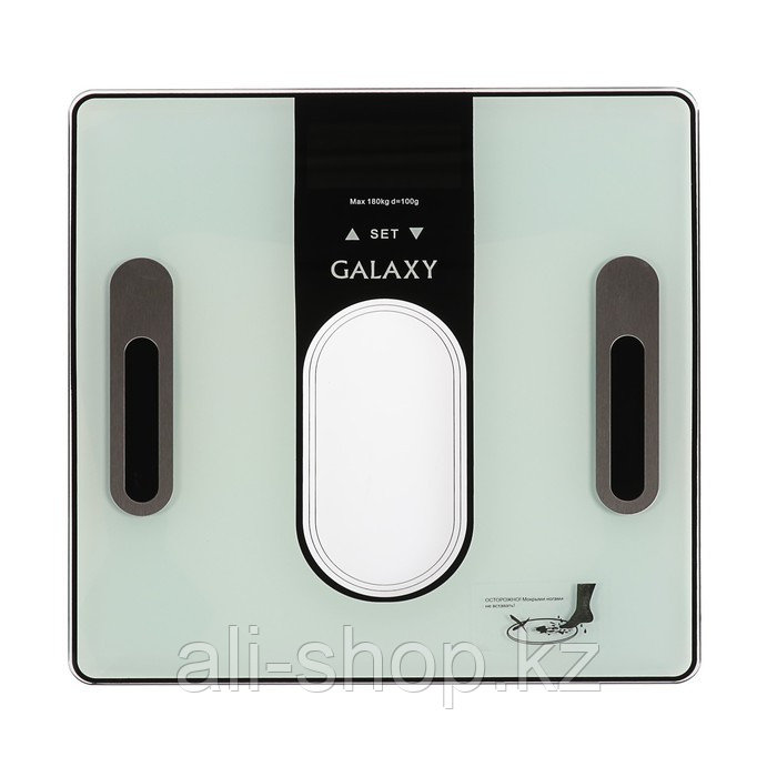 Весы напольные Galaxy GL 4852, диагностические, до 180 кг, 2хААА, стекло, белые - фото 2 - id-p113477470