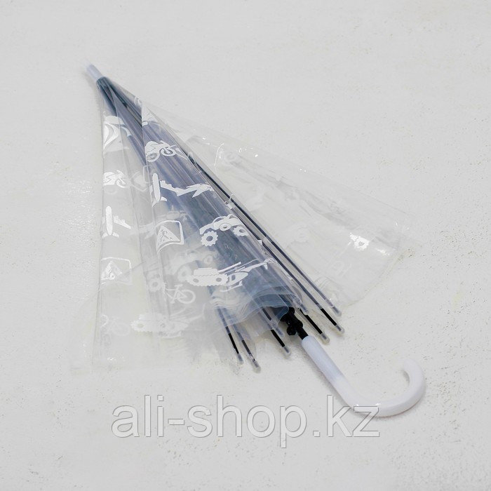 Зонт детский «Путешествуй» прозрачный 90 см - фото 3 - id-p113476553