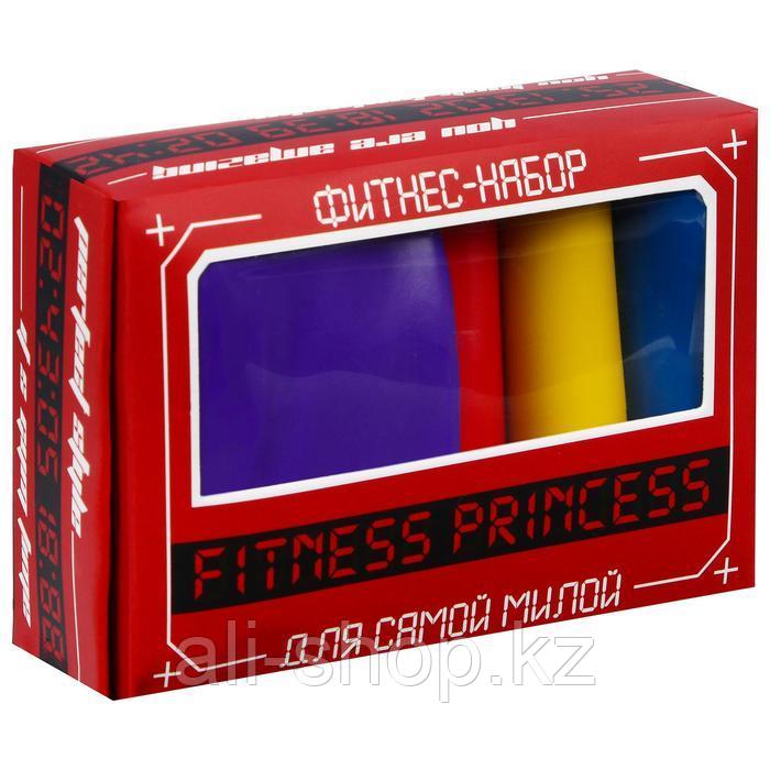 Фитнес набор Fitness princess: лента-эспандер, набор резинок, инструкция, 10,3 × 6,8 см - фото 1 - id-p113477540