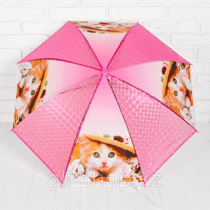 Зонт детский 3Д «Модная кошечка», D=80 см - фото 2 - id-p113476625
