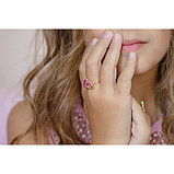 Кольцо детское "Выбражулька" девичье, форма МИКС, цвет МИКС в золоте, фас 100 шт, фото 3