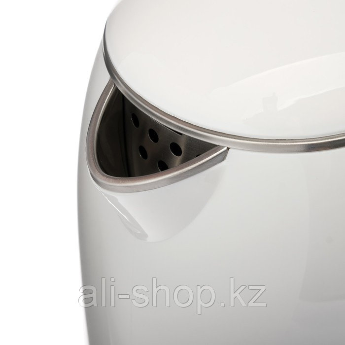 Чайник электрический Sakura SA-2157W, пластик, колба металл, 1.8 л, 2000 Вт, белый - фото 2 - id-p113479771