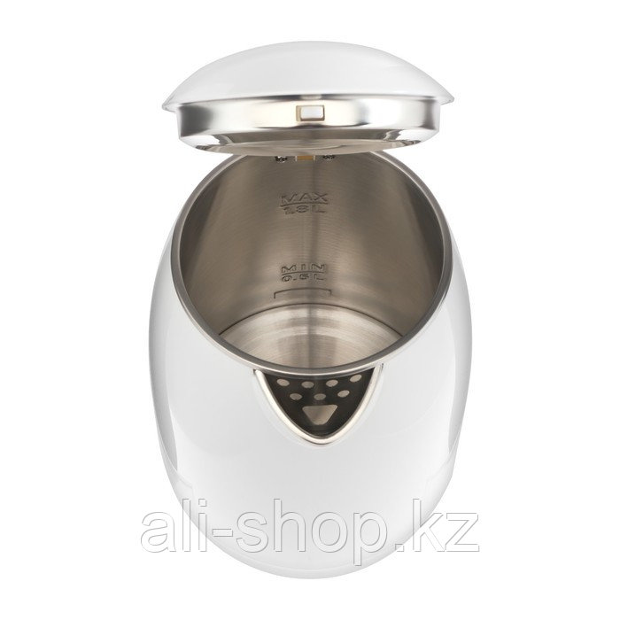 Чайник электрический Sakura SA-2157W, пластик, колба металл, 1.8 л, 2000 Вт, белый - фото 4 - id-p113479771