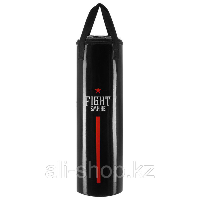 Мешок боксёрский FIGHT EMPIRE, на ленте ременной, чёрный, 80 см, d=25 см, 15 кг - фото 1 - id-p113477640