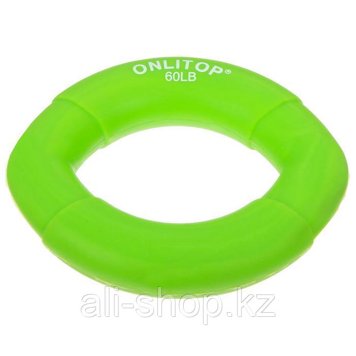 Эспандер кистевой 10 х 7 см, нагрузка 30 кг, цвет зелёный - фото 2 - id-p113477666
