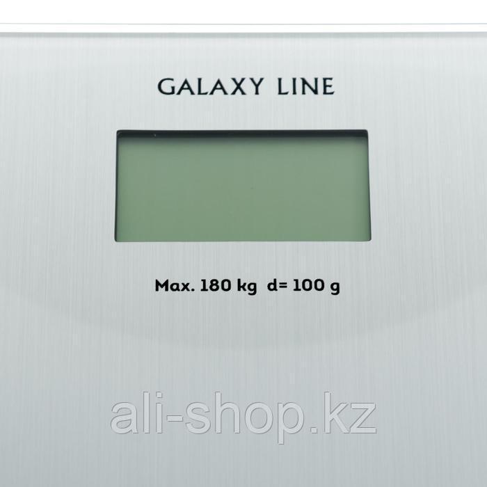 Весы напольные Galaxy GL 4811, электронные, до 180 кг, 1хCR2032, стекло, серебристые - фото 2 - id-p113478408