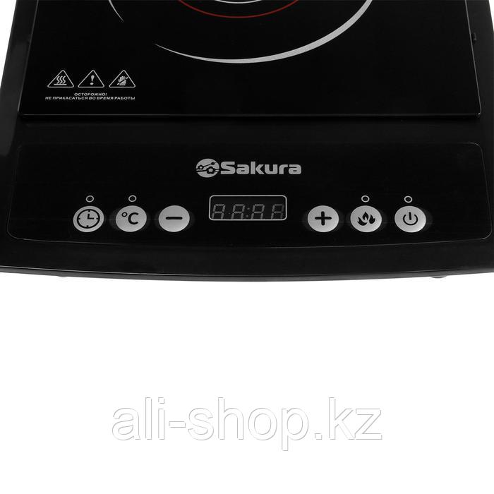 Плитка индукционная Sakura SA-7152RF, 2000 Вт, 1 конфорка, чёрная - фото 3 - id-p113479052