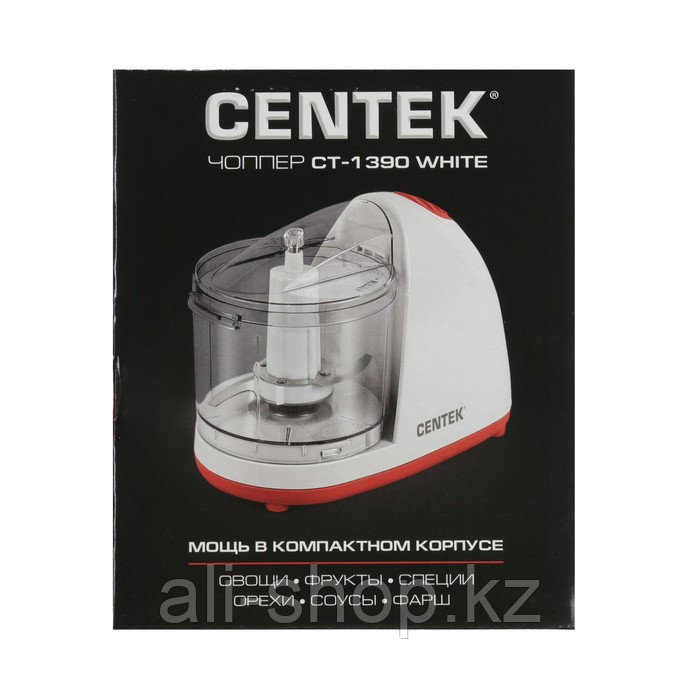 Измельчитель Centek CT-1390, пластик, 400 Вт, 0.35 л, белый - фото 6 - id-p113479830