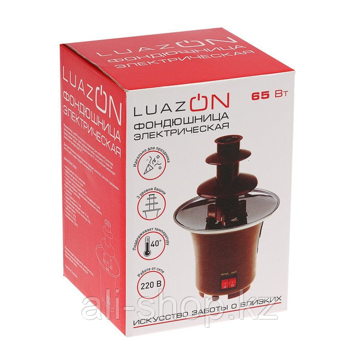 Шоколадный фонтан LuazON LFF-01, загрузка 0.7 кг, коричневый - фото 4 - id-p113479055